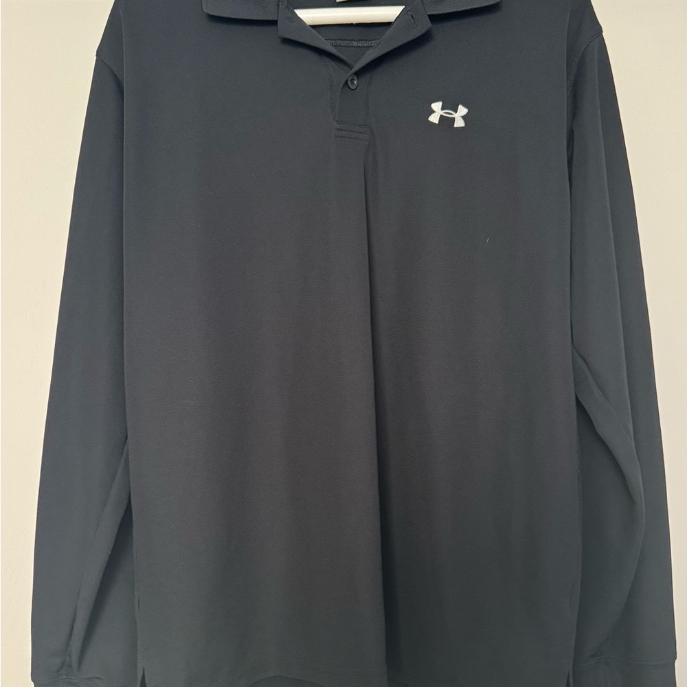 Under Armour Men’s Black Polo Shirt size medium